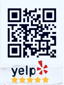 QR code to leave a Yelp review for JB Empire Arts